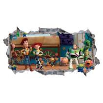 Vinilos decorativos toy story 3 pared rota 3d